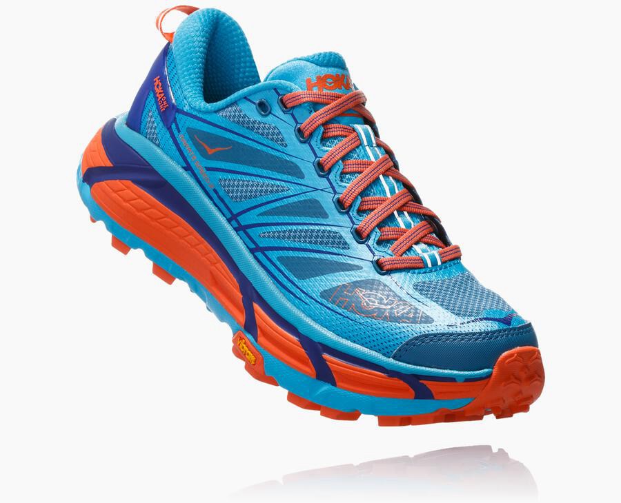 Zapatillas Trail Hoka One One Mujer - Mafate Speed 2 - Azules - IXN801265